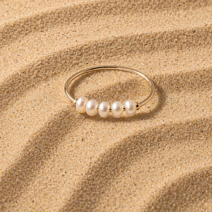 Anillo Mini Perlas