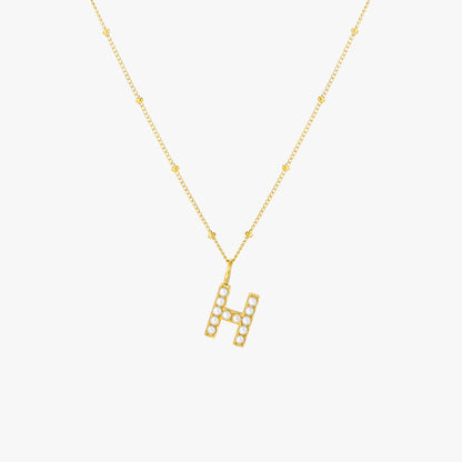 Collar de Perlas con Inicial