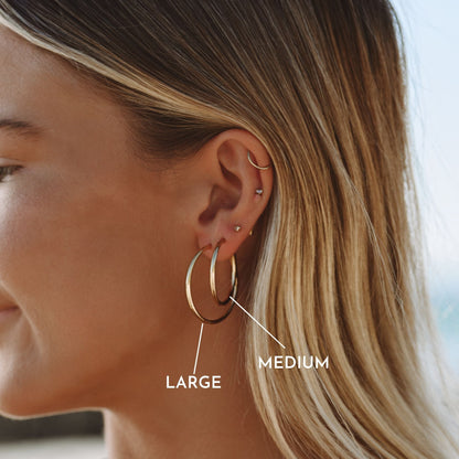 Pendientes de aro finos