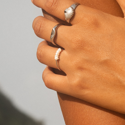 Anillo Mini Perlas