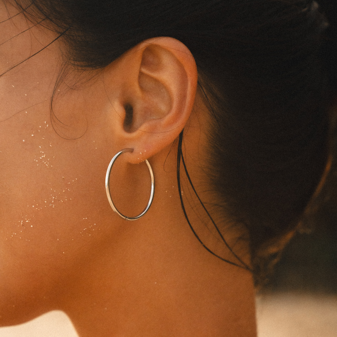 Pendientes de aro finos