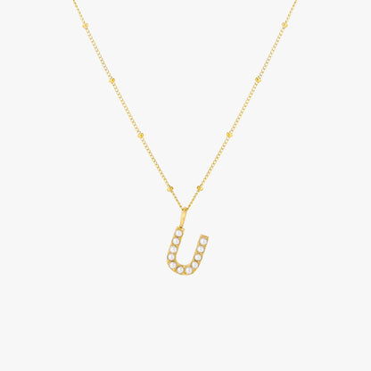 Collar de Perlas con Inicial