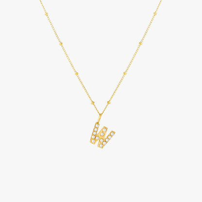 Collar de Perlas con Inicial