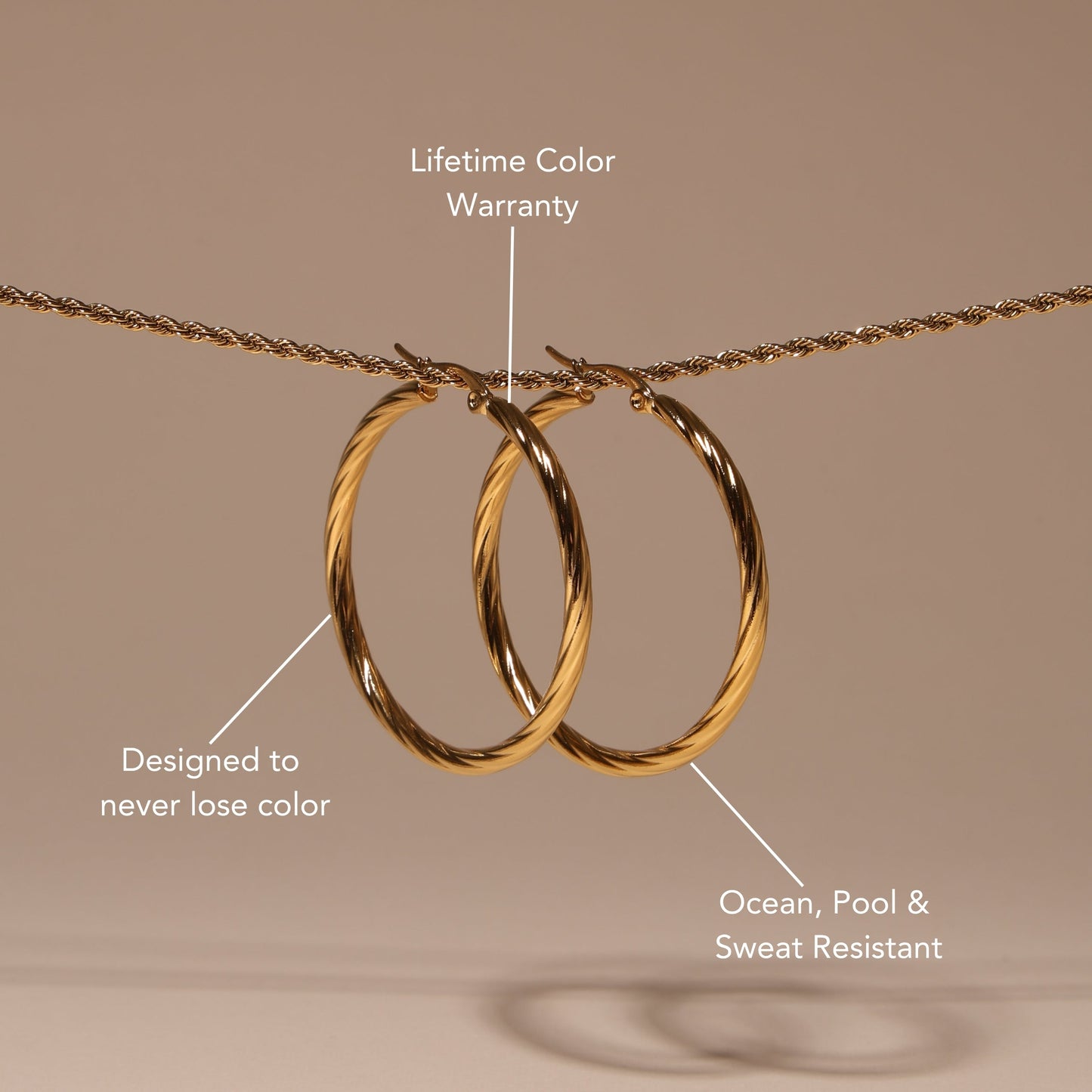 Aretes atrevidos trenzados