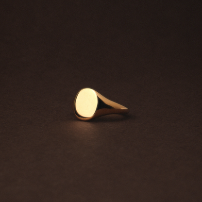 Anillo de sello ovalado