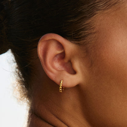 Pendientes de aro con cuentas