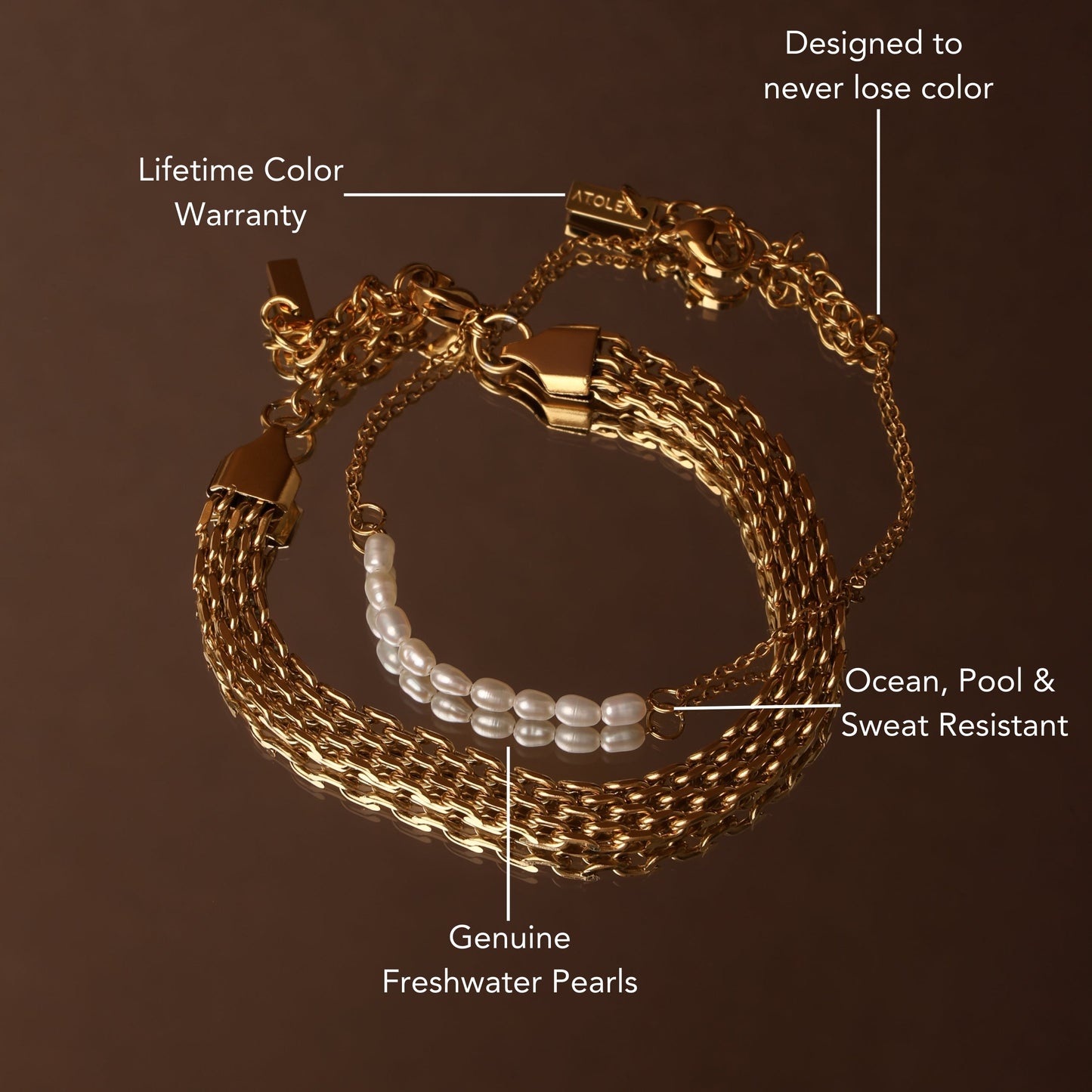 Pulsera mini de perlas de agua dulce