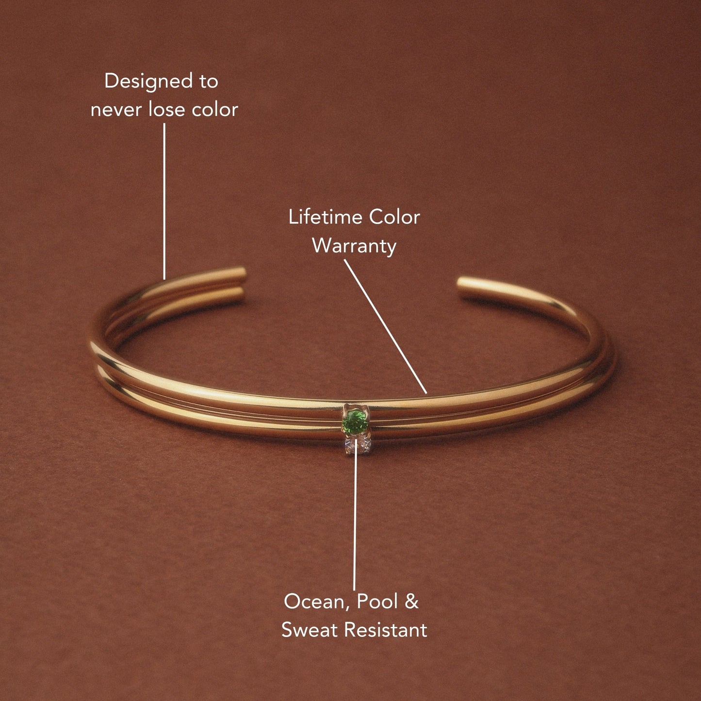 Brazalete Delgado de Esmeraldas
