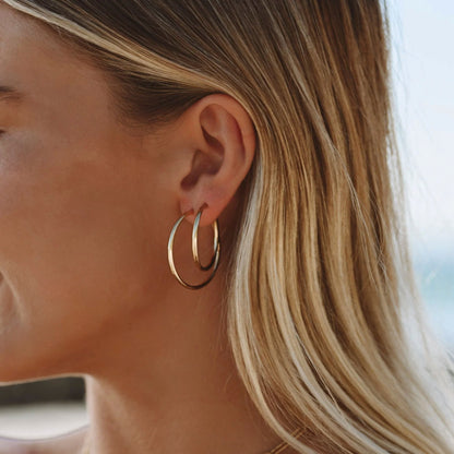 Pendientes de aro finos