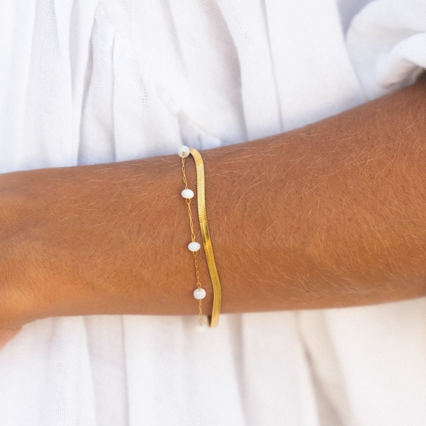 Pulsera de capas "Santorini"