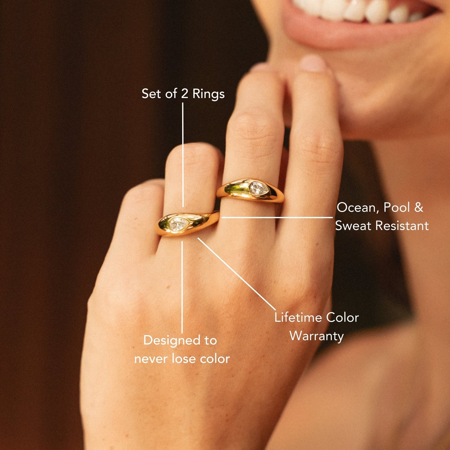 Juego de anillos “Armonía”