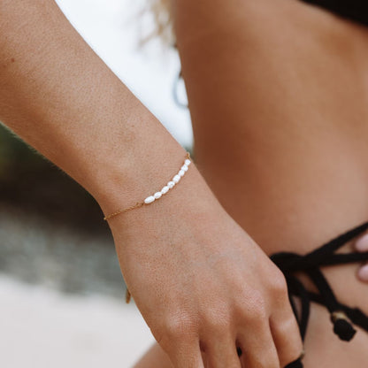 Pulsera mini de perlas de agua dulce