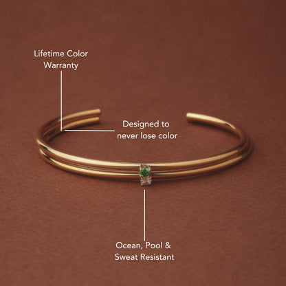Brazalete solar delgado