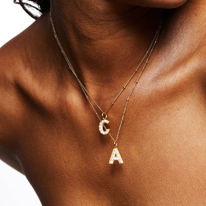 Collar de Perlas con Inicial