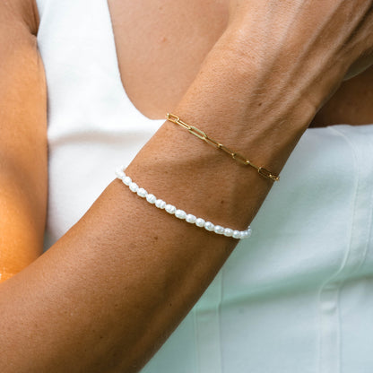 Pulsera de perlas de agua dulce