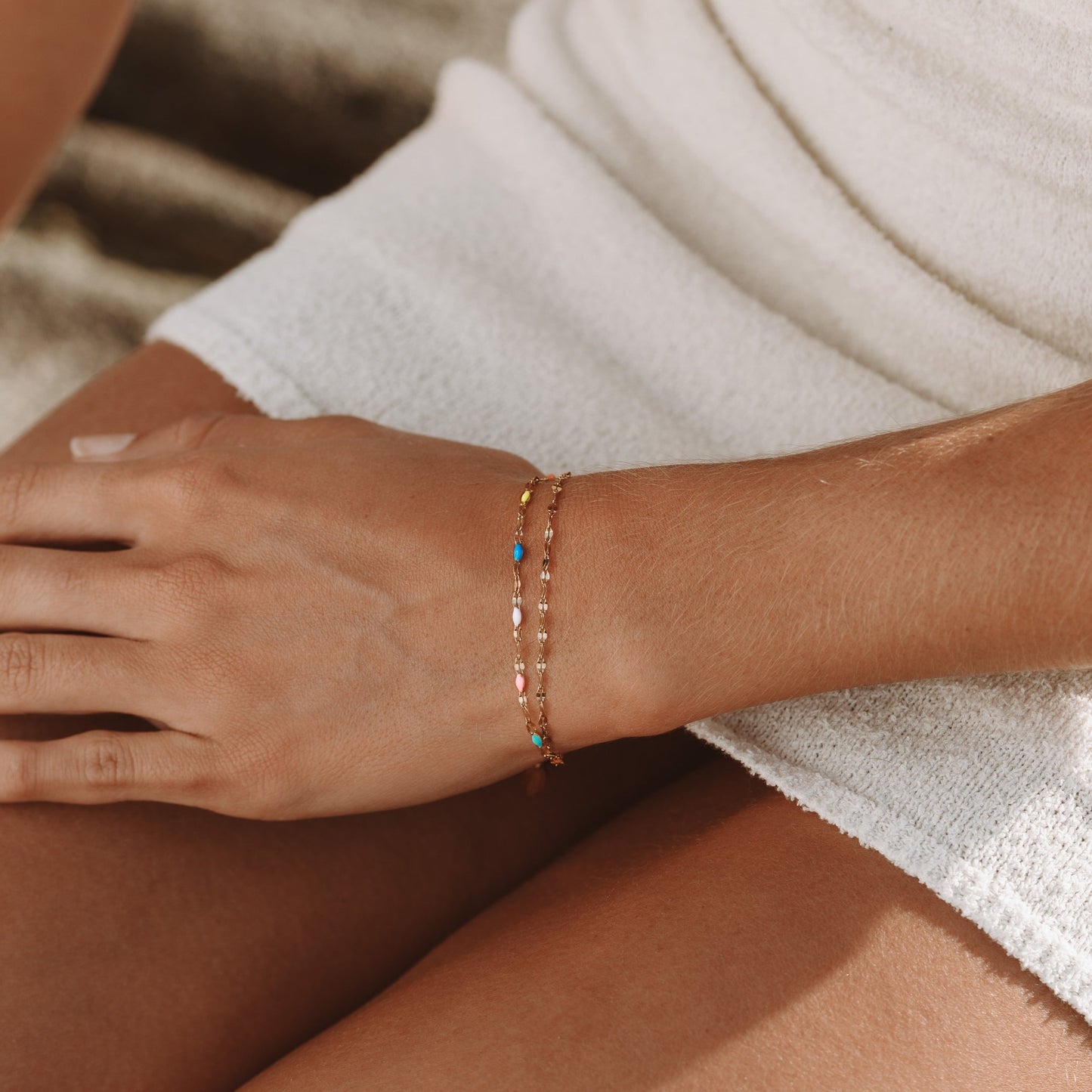 Pulsera Delicada Arcoíris