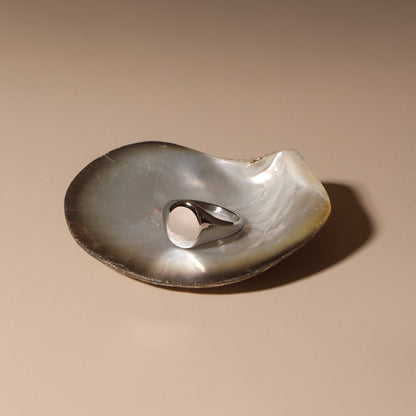 Anillo de sello ovalado
