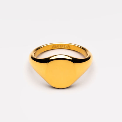 Anillo de sello ovalado