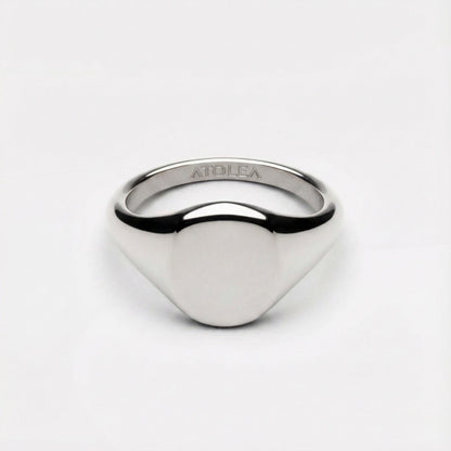 Anillo de sello ovalado