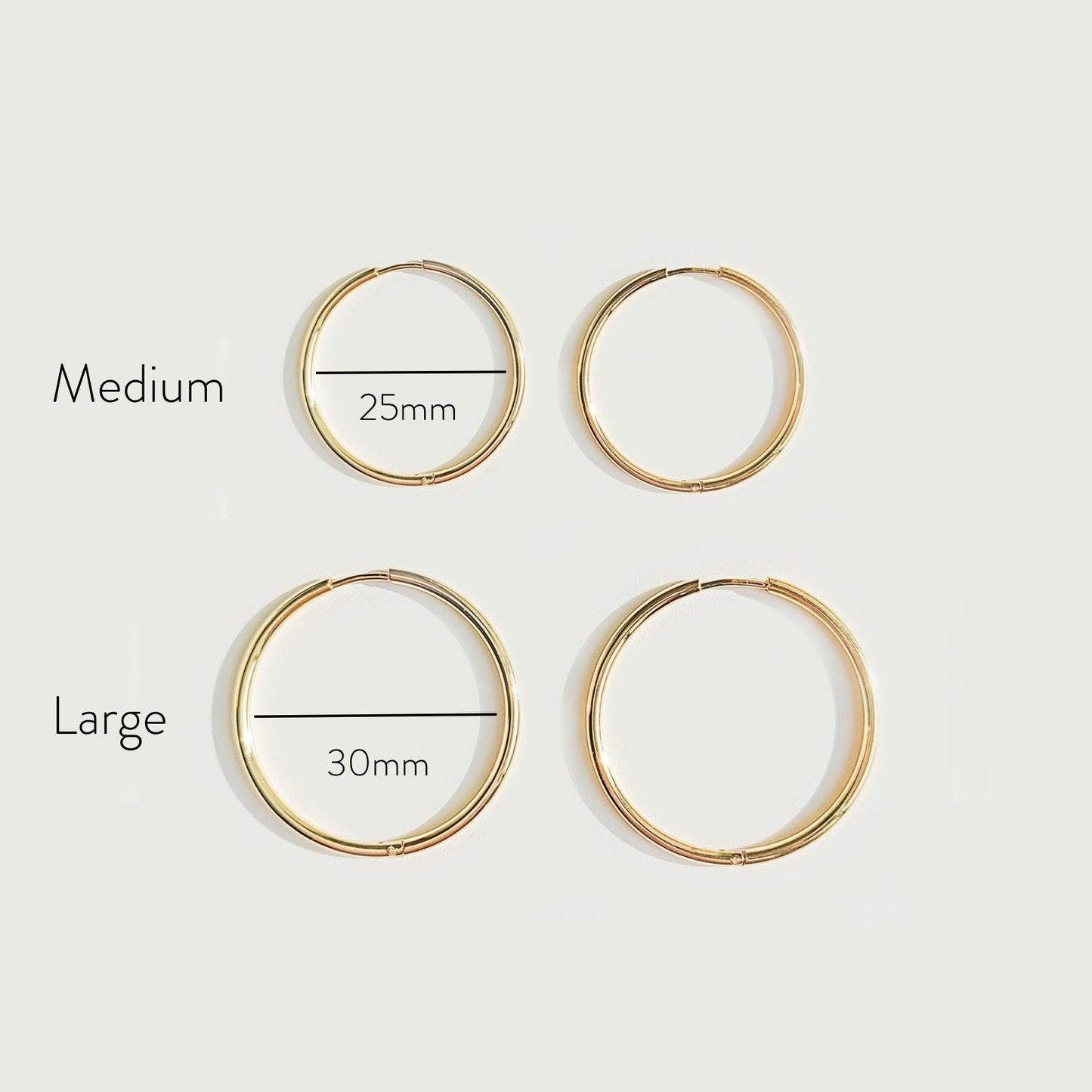 Pendientes de aro finos