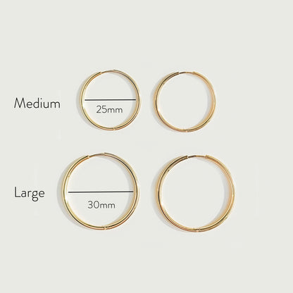 Pendientes de aro finos