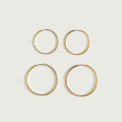 Pendientes de aro finos