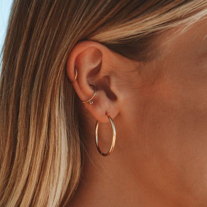 Pendientes de aro finos