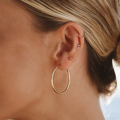 Pendientes de aro finos