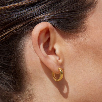 Pendientes de aro gruesos